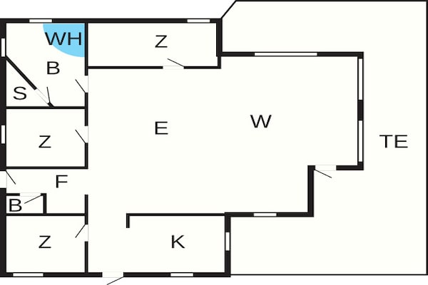 Foto van 6 persoons vakantie huis in Jægerspris-By Traum - Vakantiehuis in Jægerspris - FloorPlan