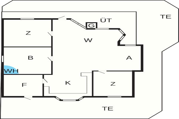 Foto van 6 persoons vakantie huis in Løkken-By Traum - Vakantiehuis in Løkken - FloorPlan