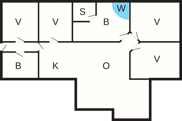 Foto van Luxe Retreat van Kramnitze - Vakantiehuis in Rødby - FloorPlan