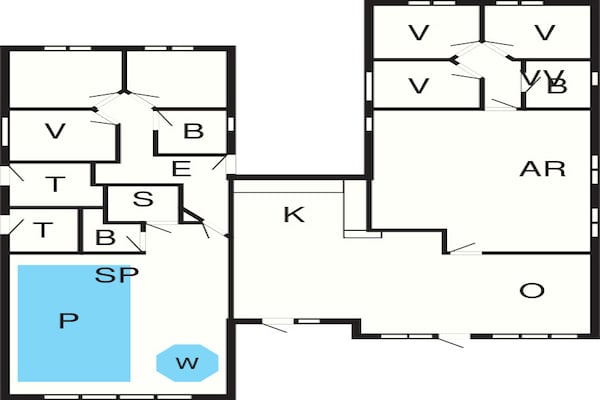 Foto van Luxe villa met zwembad in Vejby - Vakantiehuis in Vejby - FloorPlan