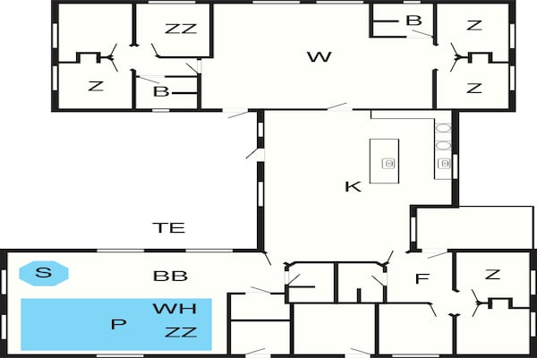 Foto van Luxe retraite bij Houstrup -- By Traum Ferienwohnungen - FloorPlan