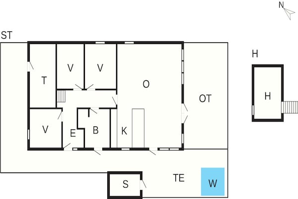 Foto van 5 sterren vakantie huis in Skals - Vakantiehuis in Skals - FloorPlan