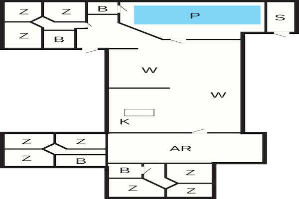 Foto van 5 sterren vakantie huis in Vejers Strand - Vakantiehuis in Vejers Strand - FloorPlan