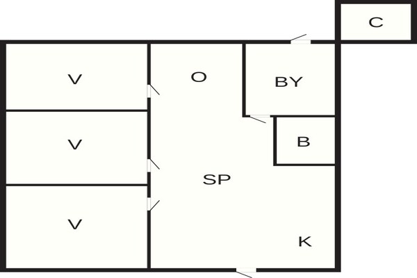 Foto van 6 Personen vakantie huis in Ebeltoft - Vakantiehuis in Ebeltoft - FloorPlan