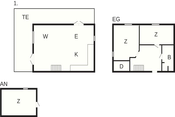 Foto van 6 Personen vakantie huis in Grenaa - Vakantiehuis in Grenaa - FloorPlan