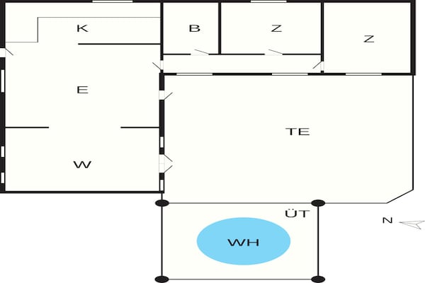Foto van 6 Personen vakantie huis in Gedser - Vakantiehuis in Gedser - FloorPlan