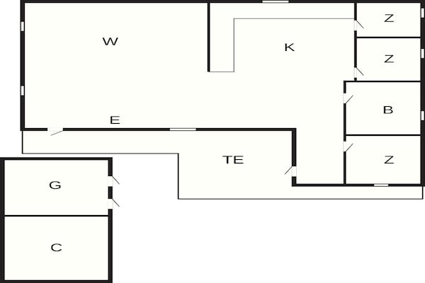 Foto van 6 Personen vakantie huis in Hals - Vakantiehuis in Hals - FloorPlan