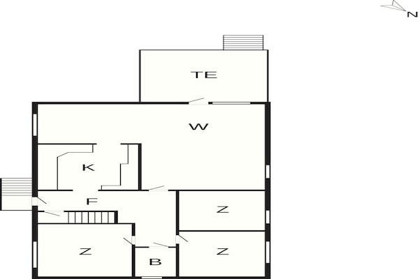 Foto van 6 Personen vakantie huis in Borre - Vakantiehuis in Borre - FloorPlan