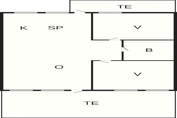 Foto van Ferieby juweeltje, uitzicht en activiteiten - Vakantiehuis in Aabenraa - FloorPlan