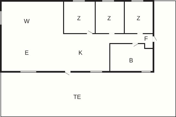 Foto van 6 Personen vakantie huis in Hadsund - Vakantiehuis in Hadsund - FloorPlan
