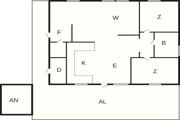 Foto van 4 sterren vakantie huis in GUNNEBO - Vakantiehuis in GUNNEBO - FloorPlan