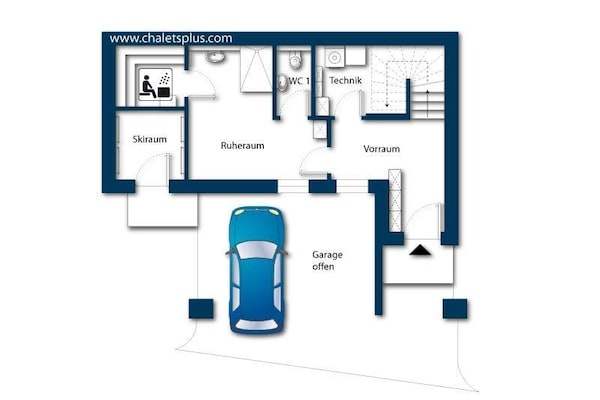 Foto van Chaletverblijf nabij de Krimmler watervallen - Vakantiehuis in Neukirchen - FloorPlan