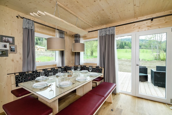 Foto van Chalet met Finse sauna - Vakantiehuis in Sankt Georgen am Kresichberg - LivingRoom