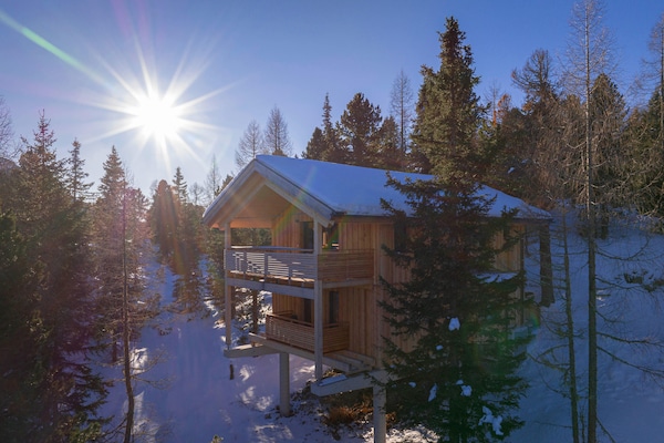 Foto van Luxe chalet met binnensauna - Vakantiehuis in Turrach - ExteriorWinter