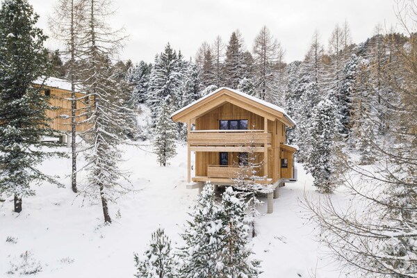 Foto van Superior Chalet #23 with Sauna & Hot Tub - Vakantiehuis in Turrach - ExteriorWinter