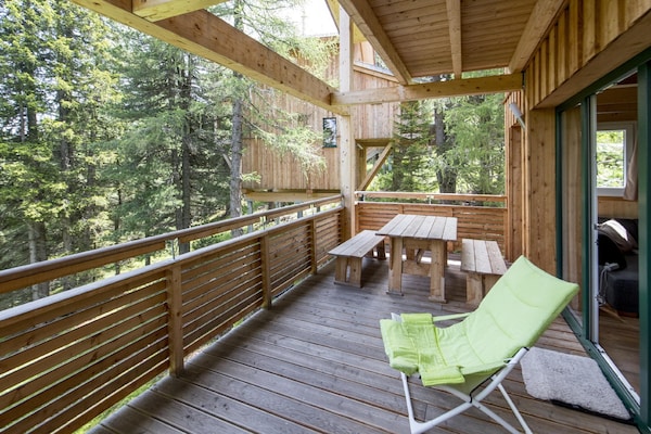 Foto van Luxe chalet met Finse sauna - Vakantiehuis in Turracherhöhe - TerraceBalcony