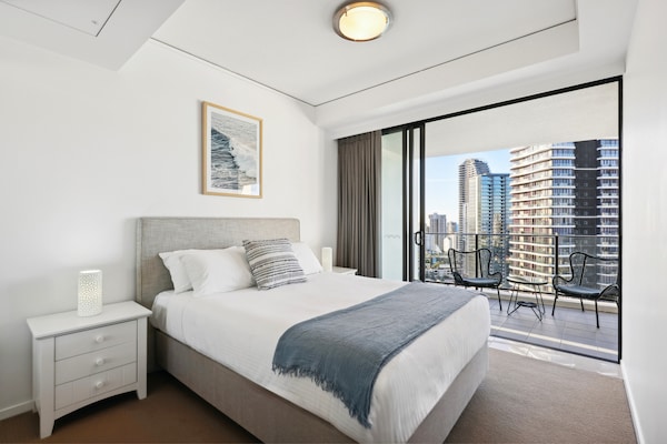 Foto van Appartement met 3 slaapkamers, uitzicht op de oceaan, fitnessruimte en zwembad - BedRoom