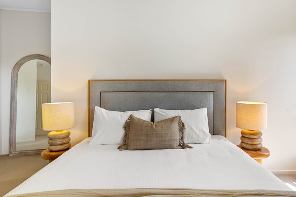 Foto van Appartement met 4 slaapkamers aan het strand, studeerhoek en uitzicht - BedRoom