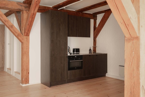 Foto van Deens huis in iconische binnenplaats van Nyhavn - Vakantiehuis in København - Kitchen