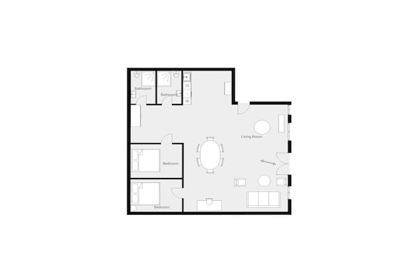 Foto van Deens huis in iconische binnenplaats van Nyhavn - Vakantiehuis in København - FloorPlan