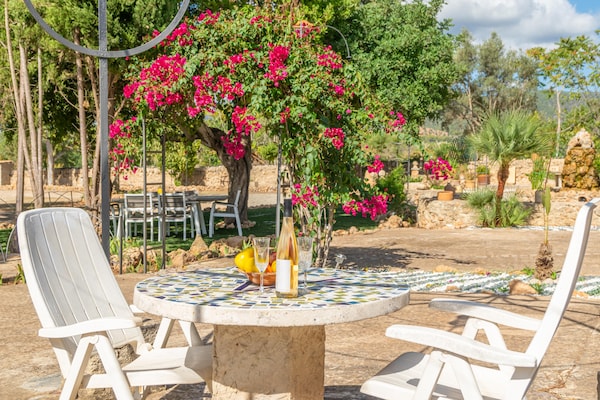 Foto van Villa in Santa Maria met zoutwaterzwembad - Vakantiehuis in Santa María Del Cami, Illes Balears - GardenSummer