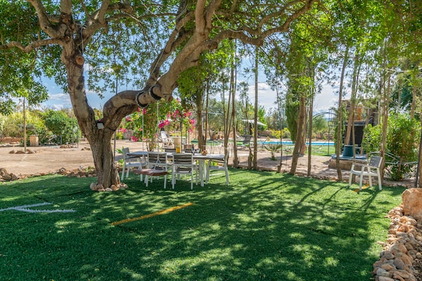 Foto van Villa in Santa Maria met zoutwaterzwembad - Vakantiehuis in Santa María Del Cami, Illes Balears - GardenSummer
