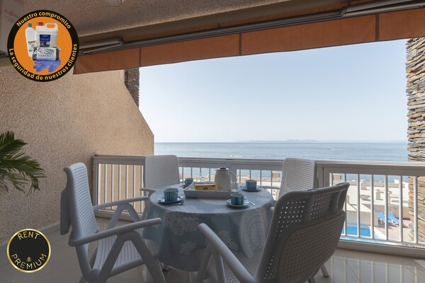 Foto van Appartement in Roses met Zeezicht - Vakantiehuis in Rosas / Roses - terrace