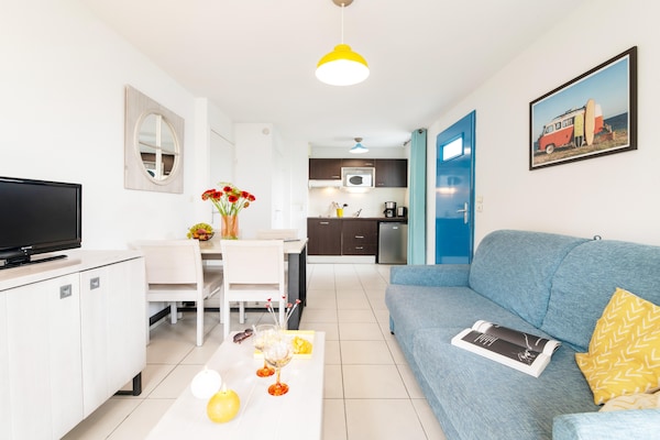 Foto van Duplex-vakantiehuis voor het hele gezin - Vakantiehuis in Saint-Palais-sur-Mer - LivingRoom