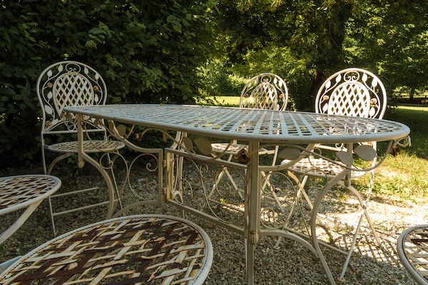 Foto van Cottage in Chaleix bij Bos en Meer - Vakantiehuis in Chalais - TerraceBalcony