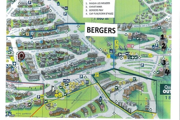 Foto van Appartement in Frankrijk met bergzicht - Vakantiehuis in HUEZ - 