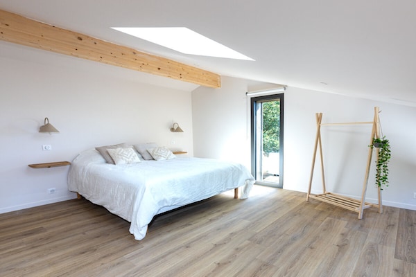 Foto van Een houten huis met bioklimaat op het platteland - Vakantiehuis in Messanges - Untagged