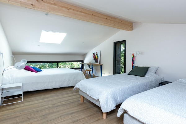 Foto van Een houten huis met bioklimaat op het platteland - Vakantiehuis in Messanges - Untagged