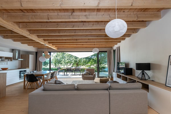 Foto van Een houten huis met bioklimaat op het platteland - Vakantiehuis in Messanges - Untagged