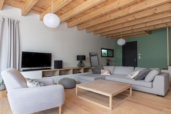Foto van Een houten huis met bioklimaat op het platteland - Vakantiehuis in Messanges - Untagged