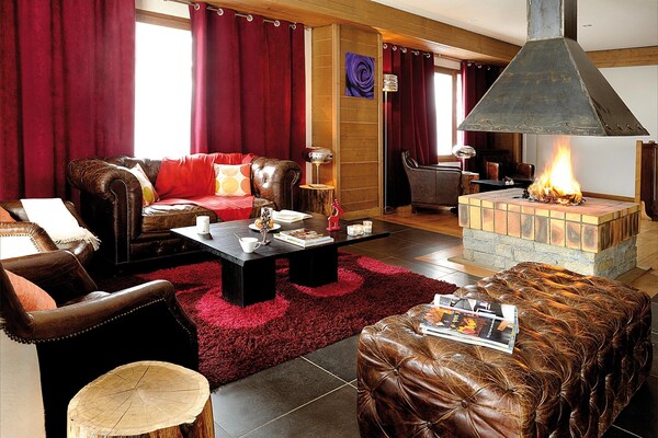 Foto van Alpine duplexwoning voor zes personen - Vakantiehuis in Saint-Lary-Soulan - LivingRoom