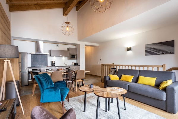 Foto van Appartement in Plagne 1800 met Ski-in/Ski-out - Vakantiehuis in Macot La Plagne - LivingRoom
