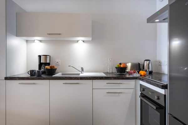 Foto van Appartement in Plagne 1800 met Ski-in/Ski-out - Vakantiehuis in Macot La Plagne - Kitchen