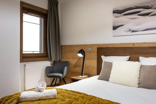 Foto van Appartement in Plagne 1800 met Ski-in/Ski-out - Vakantiehuis in Macot La Plagne - BedRoom