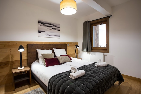Foto van Appartement in Plagne 1800 met Ski-in/Ski-out - Vakantiehuis in Macot La Plagne - BedRoom