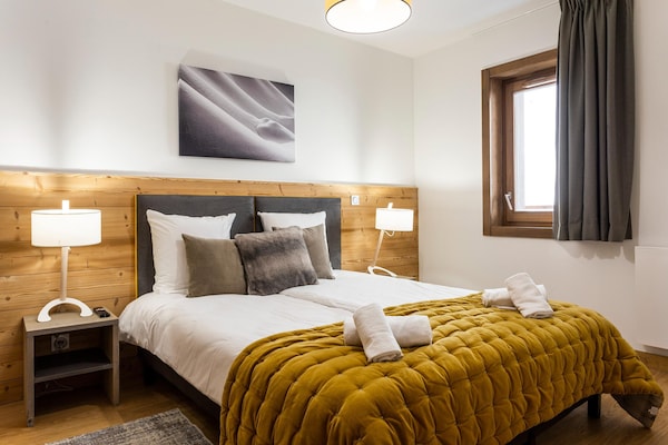 Foto van Appartement in Plagne 1800 met Ski-in/Ski-out - Vakantiehuis in Macot La Plagne - BedRoom