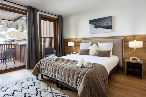 Foto van Appartement in Plagne 1800 met Ski-in/Ski-out - Vakantiehuis in Macot La Plagne - BedRoom
