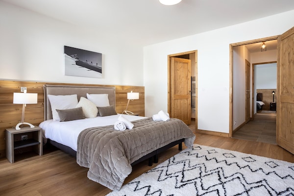 Foto van Appartement in Plagne 1800 met Ski-in/Ski-out - Vakantiehuis in Macot La Plagne - BedRoom