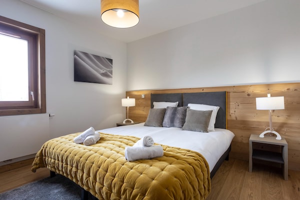 Foto van Appartement in Plagne 1800 met Ski-in/Ski-out - Vakantiehuis in Macot La Plagne - BedRoom