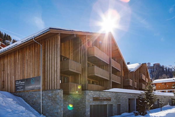 Foto van Appartement in Plagne 1800 met Ski-in/Ski-out - Vakantiehuis in Macot La Plagne - ExteriorWinter
