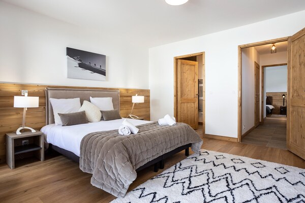Foto van Appartement in Plagne 1800 met Ski-In/Ski-Out - Vakantiehuis in Macot La Plagne - BedRoom