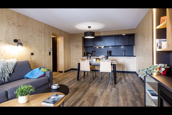 Foto van Appartement in Frankrijk met Sauna & Zwembad - Vakantiehuis in Villarembert - LivingRoom