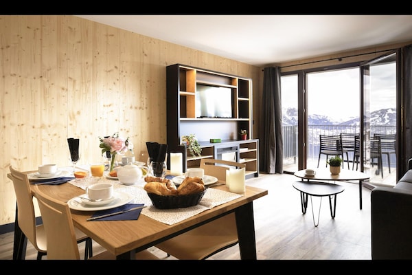 Foto van Appartement in Frankrijk met Sauna & Zwembad - Vakantiehuis in Villarembert - DiningRoom