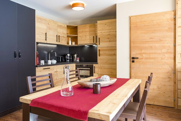 Foto van Alpine verblijf met spa en uitzicht - Vakantiehuis in Tignes 1800 - Kitchen