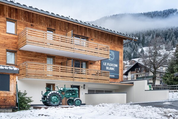 Foto van Appartement in La Chapelle bij Skilift - Vakantiehuis in la Chapelle dabondance - ExteriorWinter