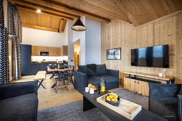 Foto van Appartement in La Chapelle bij Skilift - Vakantiehuis in la Chapelle dabondance - LivingRoom
